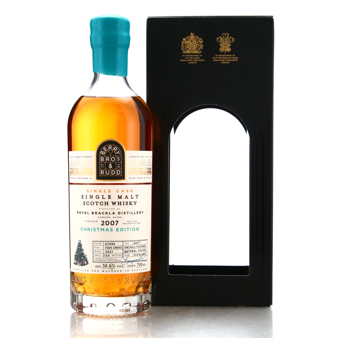 Royal Brackla 2007 Berry Brothers & Rudd Single Cask 14 Year Old / Christmas