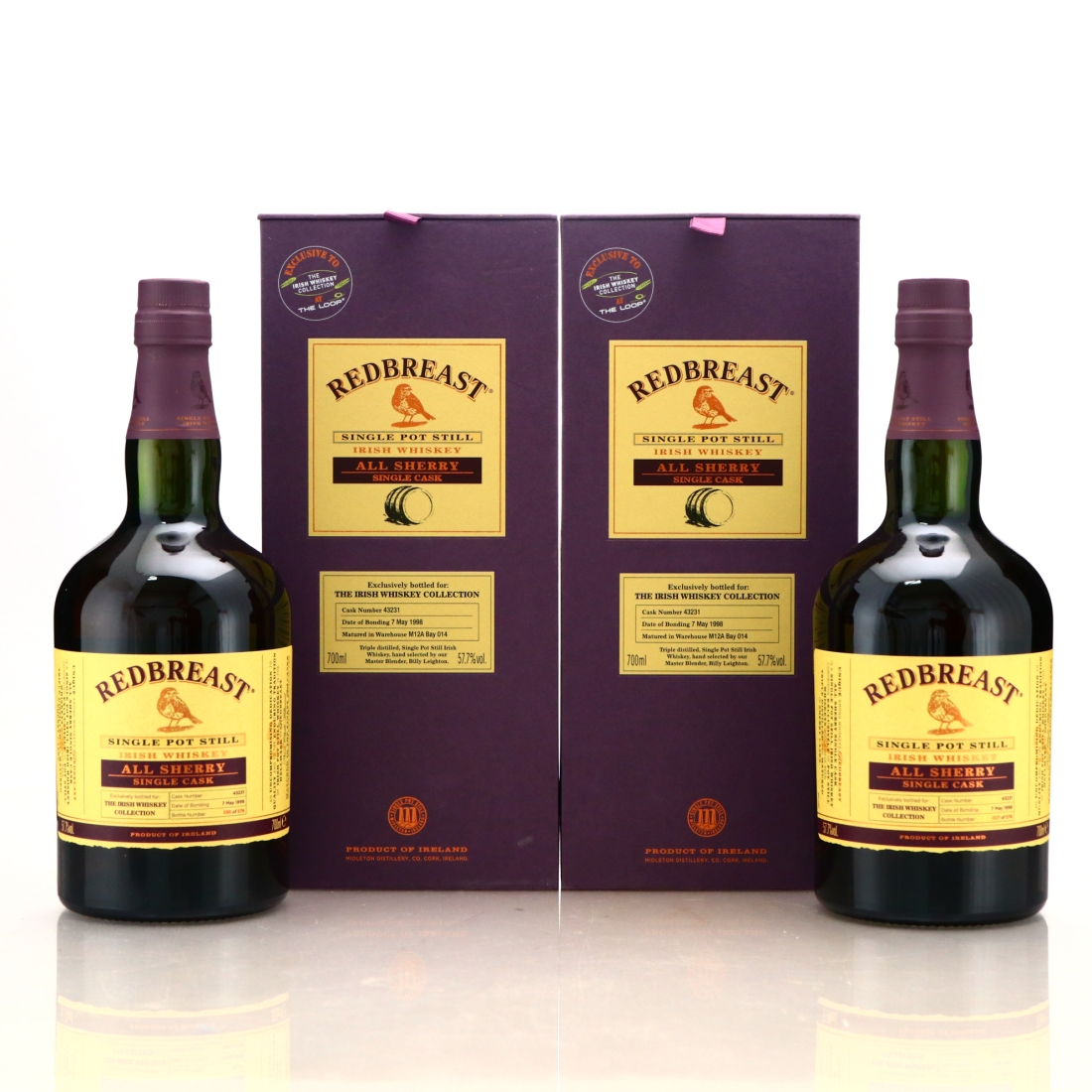 Redbreast 1998 All Sherry Single Cask #43231 / Irish Whiskey Collection 2 x 70cl
