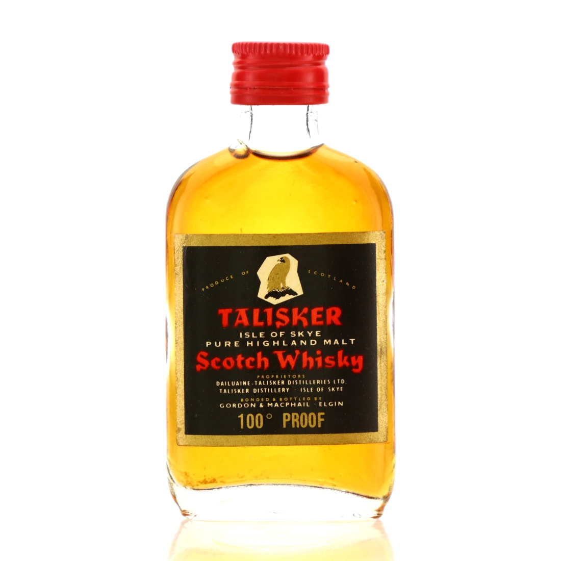 Talisker Gordon and MacPhail 100 Proof Miniature 1970s