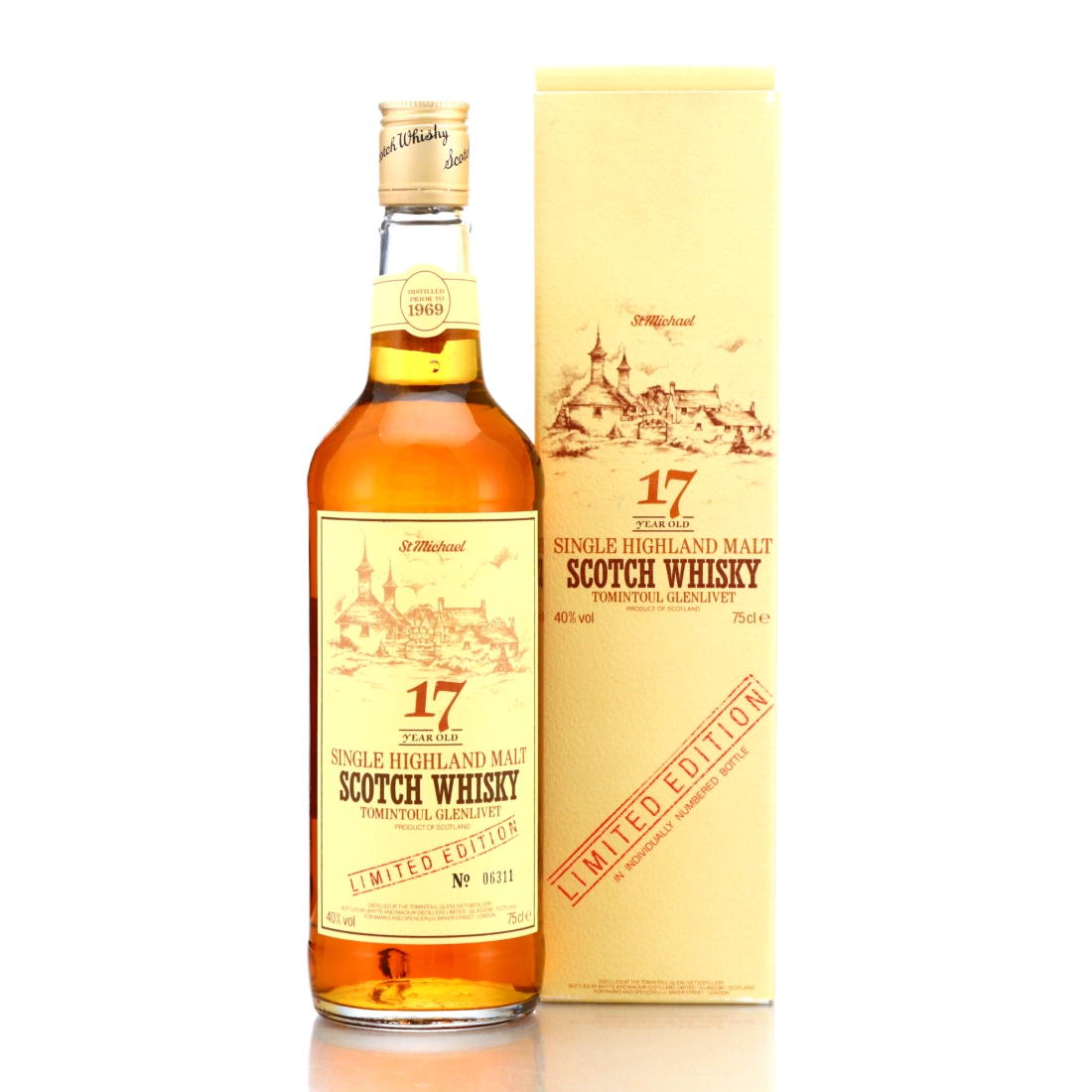 Tomintoul 1969 17 Year Old 1980s / Marks & Spenser