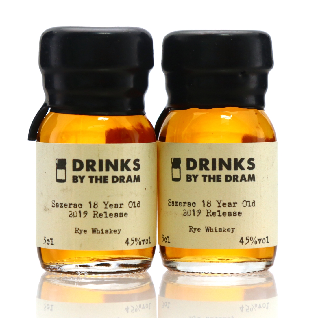 Sazerac 18 Year Old Rye Summer 2019 Sample x 2