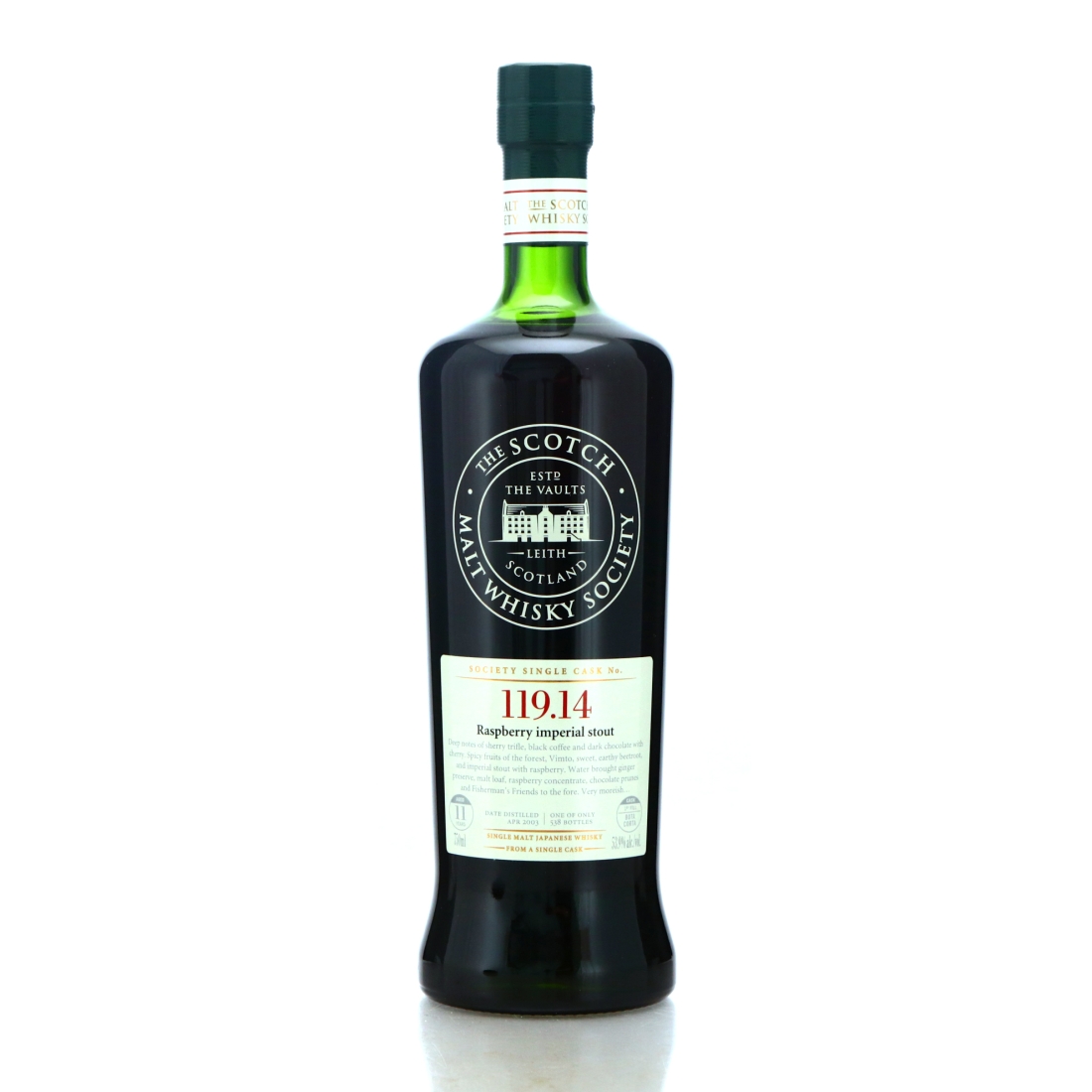 Yamazaki 2003 SMWS 11 Year Old 119.14 75cl / US Import
