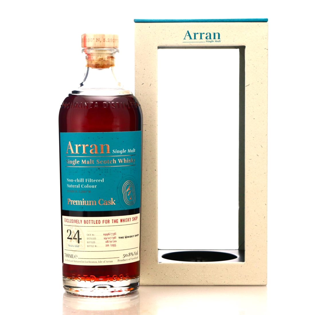 Arran 1996 Single Sherry Cask 24 Year Old #736 / TWS
