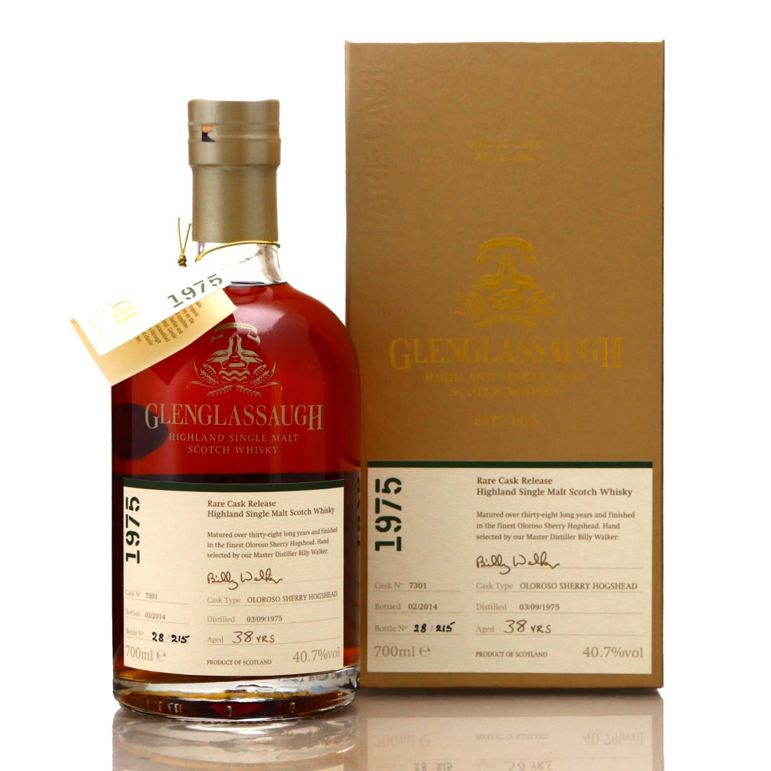 Glenglassaugh 1975 Single Oloroso Cask 38 Year Old #7301