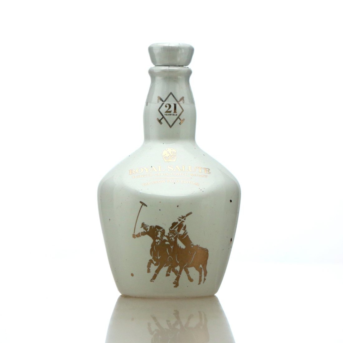 Chivas Royal Salute 21 Year Old Blended Grain Miniature / Snow Polo Edition
