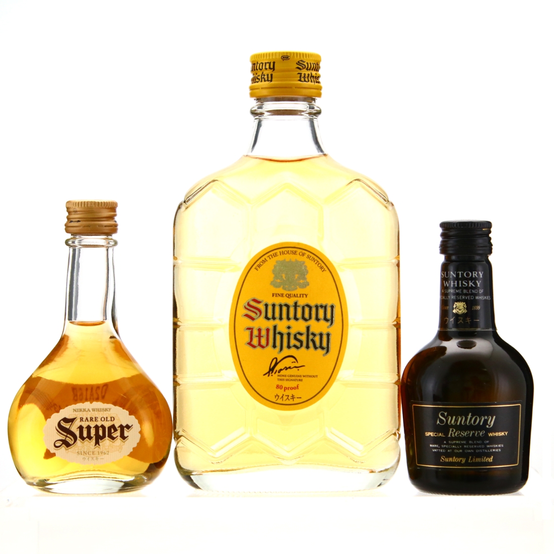 Suntory Whisky 18cl / includes Japanese Miniature x 2