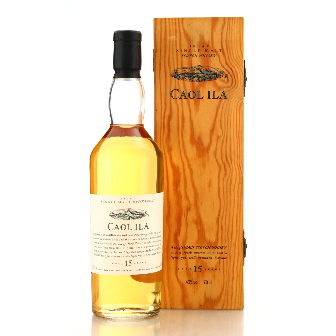 Caol Ila 15 Year Old Flora and Fauna / Wooden Box