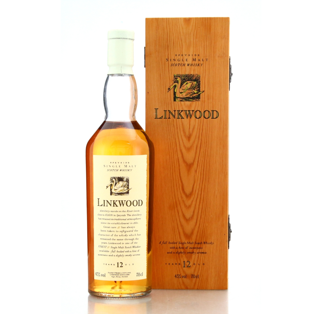 Linkwood 12 Year Old Flora and Fauna White Cap / Wooden Box