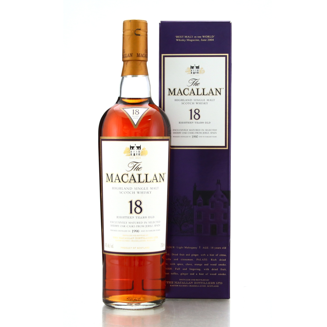 Macallan 1990 18 Year Old 75cl / US Import
