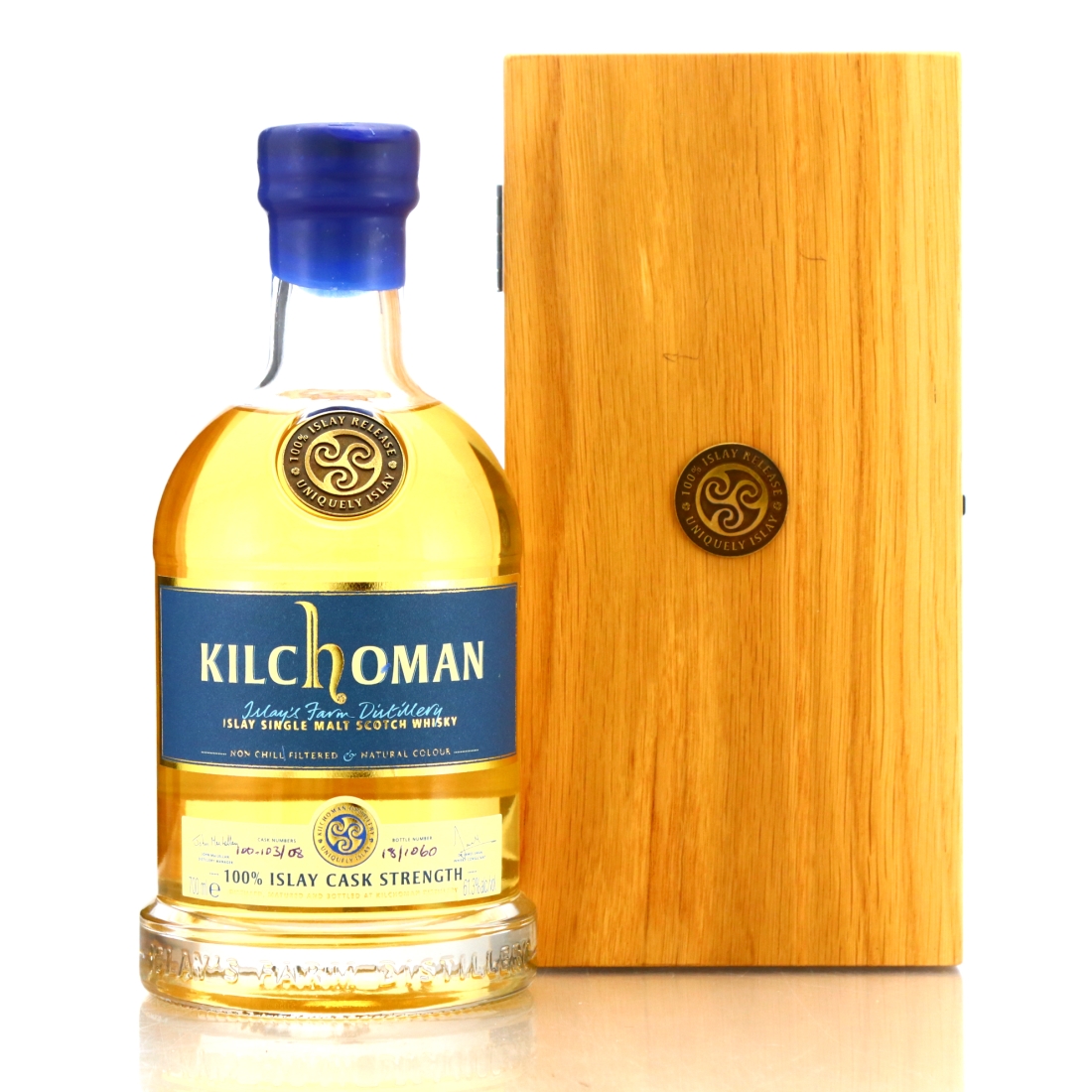 Kilchoman Inaugural 100% Islay Cask Strength / Signed by MacLellan & Wills