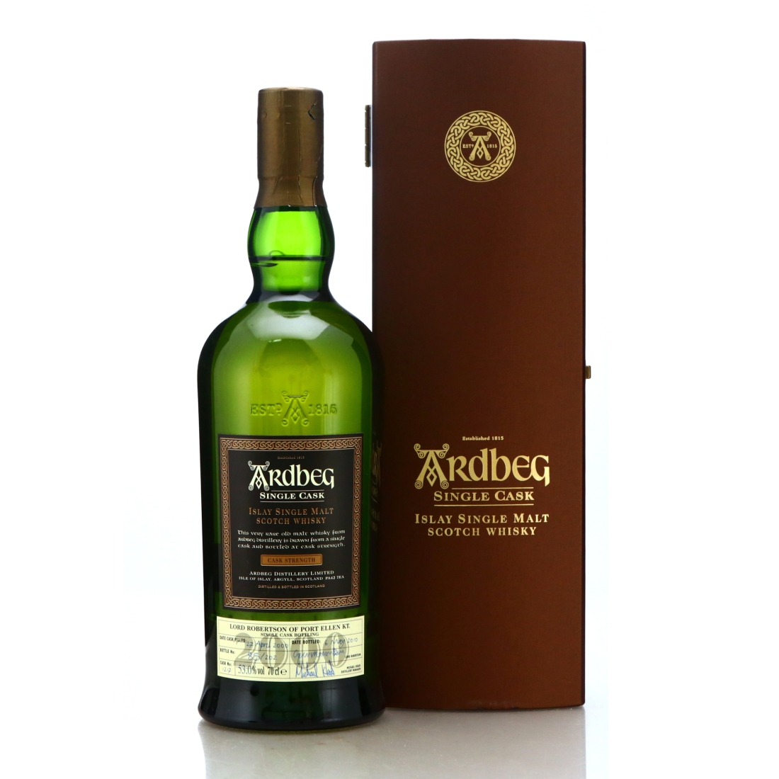 Ardbeg 2000 Single Cask #1217 / Lord Robertson of Port Ellen KT