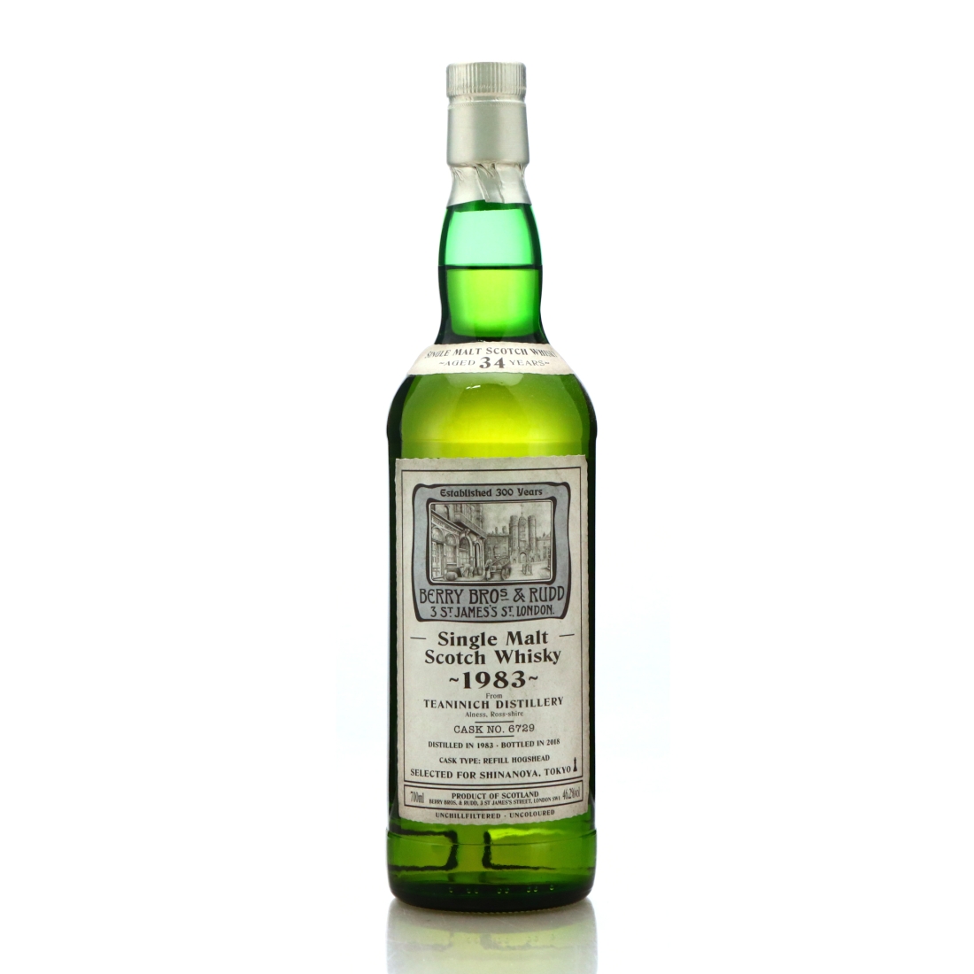Teaninich 1983 Berry Brothers and Rudd 34 Year Old / Shinanoya