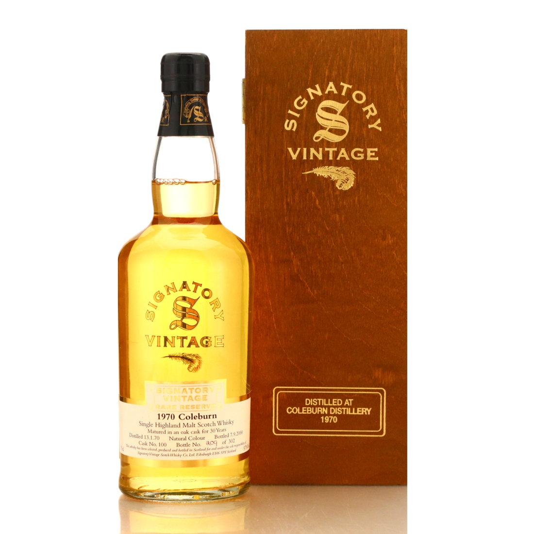 Coleburn 1970 Signatory Vintage 30 Year Old