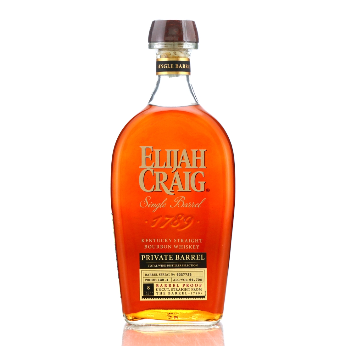 Elijah Craig 8 Year Old Barrel Proof Single Barrel #6327723 / Total Wine