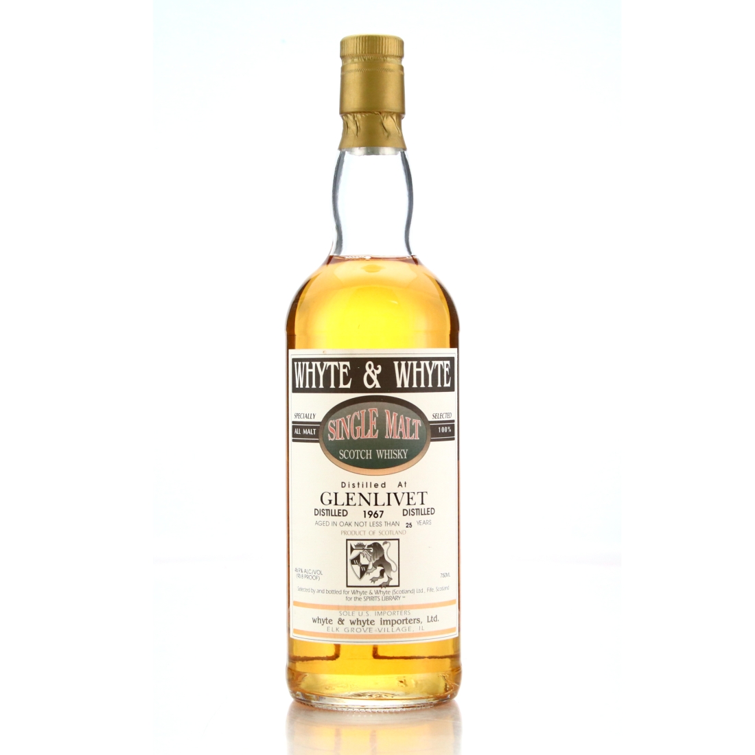 Glenlivet 1967 Whyte and Whyte 25 Year Old 75cl / Spirits Library