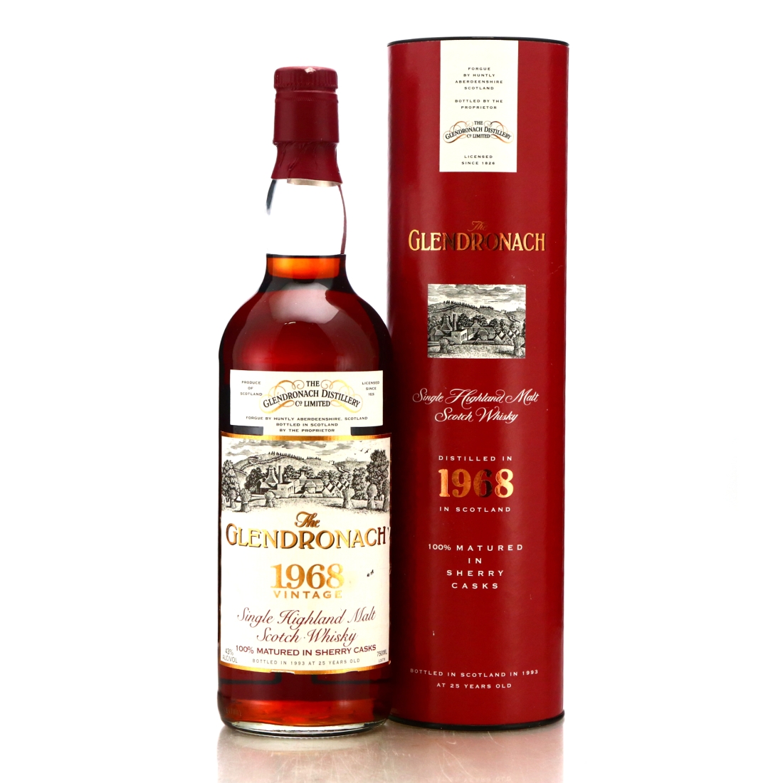 Glendronach 1968 25 Year Old 75cl / US Import