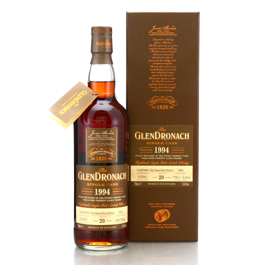 Glendronach 1994 Single PX Cask 20 Year Old #3386 / Batch 11