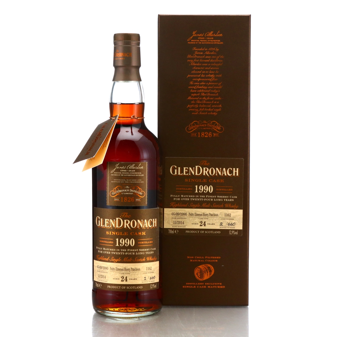 Glendronach 1990 Single PX Cask 24 Year Old #1162 / Batch 11