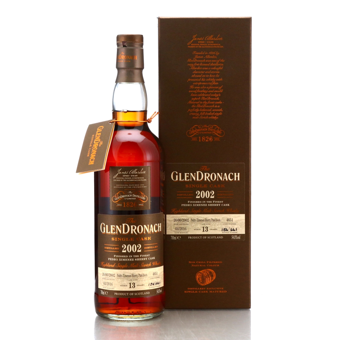 Glendronach 2002 Single PX Cask 13 Year Old #4651 / Batch 13