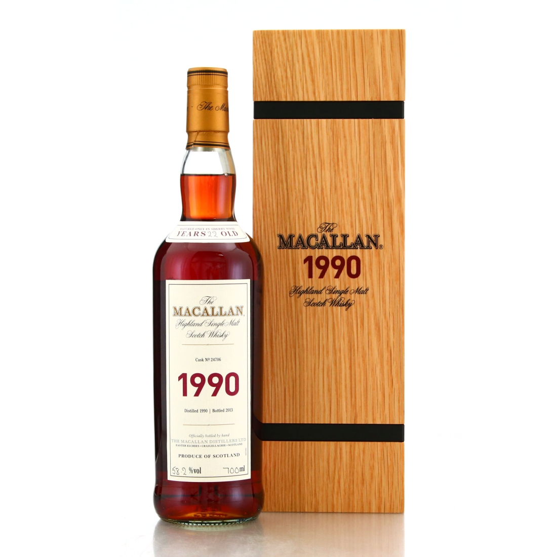 Macallan 1990 Fine and Rare 22 Year Old #24706