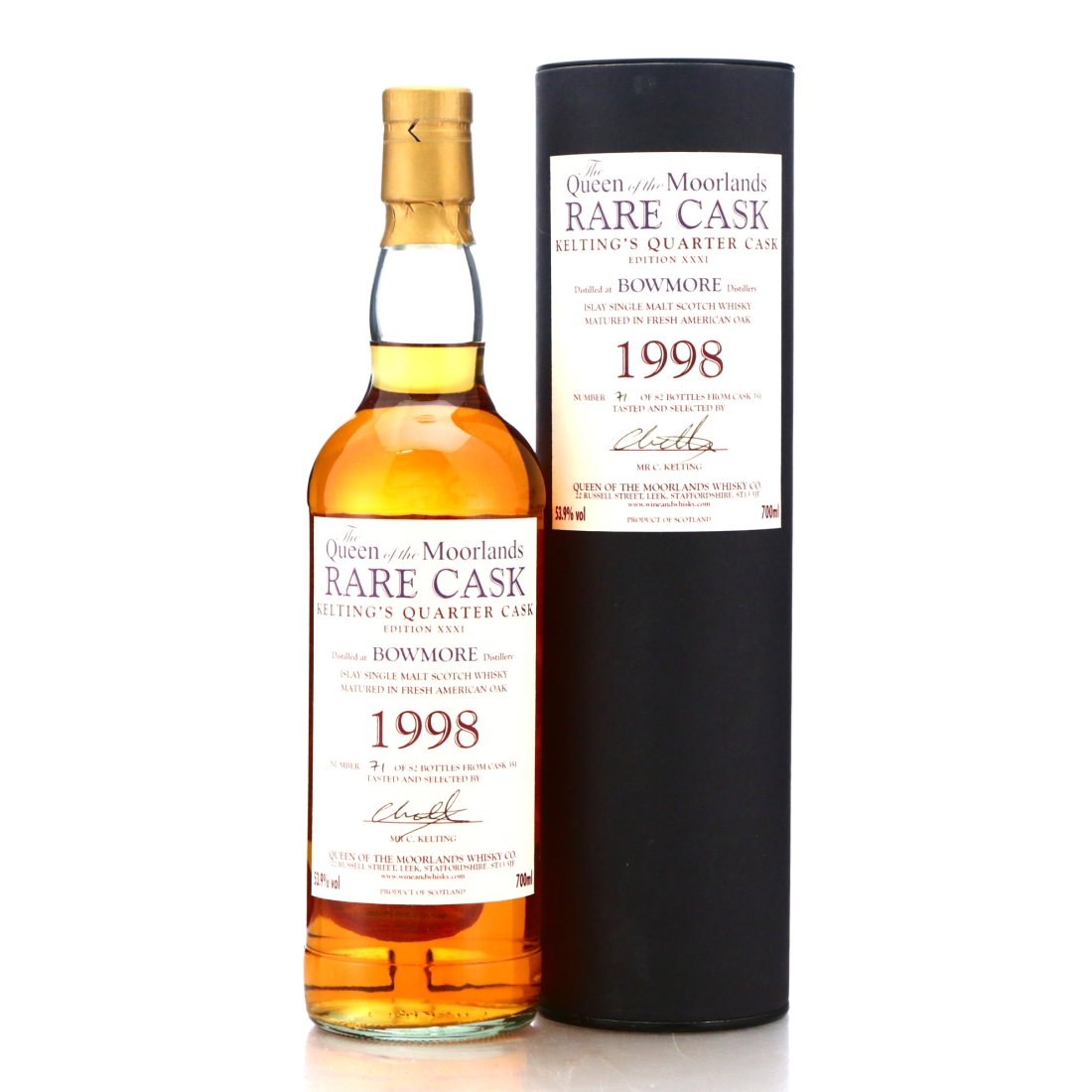 Bowmore 1998 Queen of the Moorlands Edition XXXI