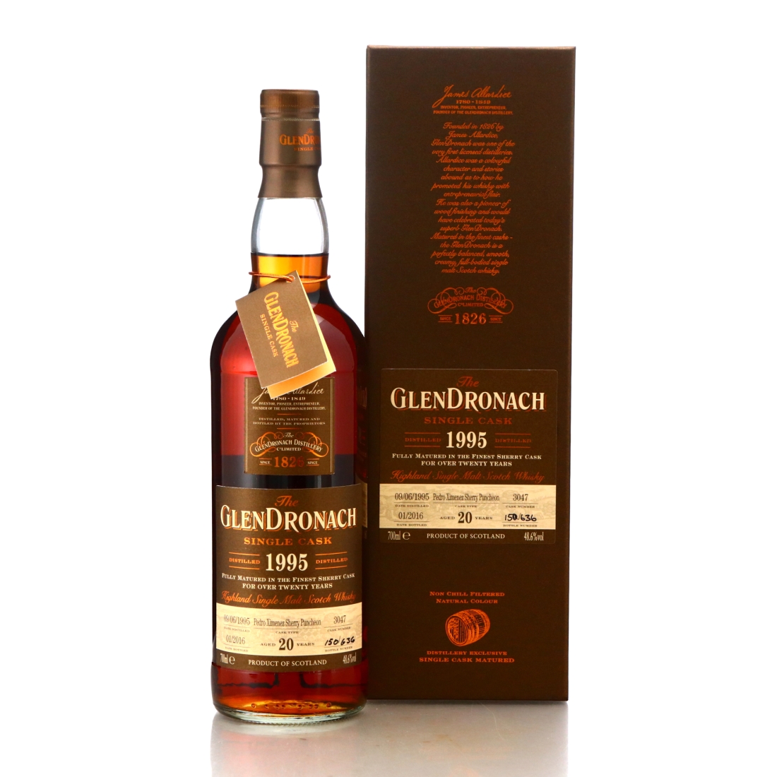 Glendronach 1995 Single PX Cask 20 Year Old #3047 / Batch 13