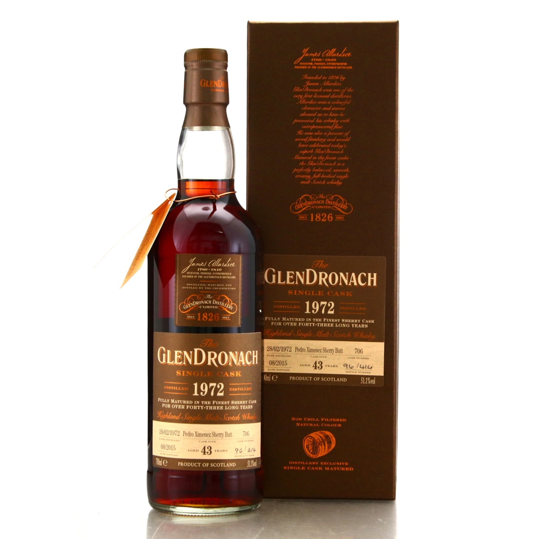 Glendronach 1972 Single PX Cask 43 Year Old #706 / Batch 12