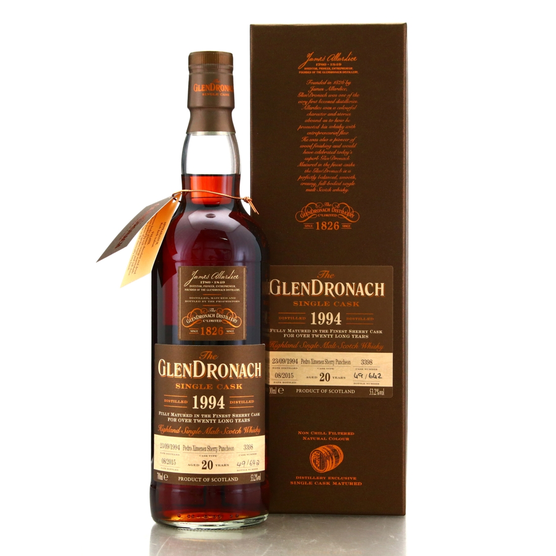 Glendronach 1994 Single Cask 20 Year Old #3398 / Batch 12