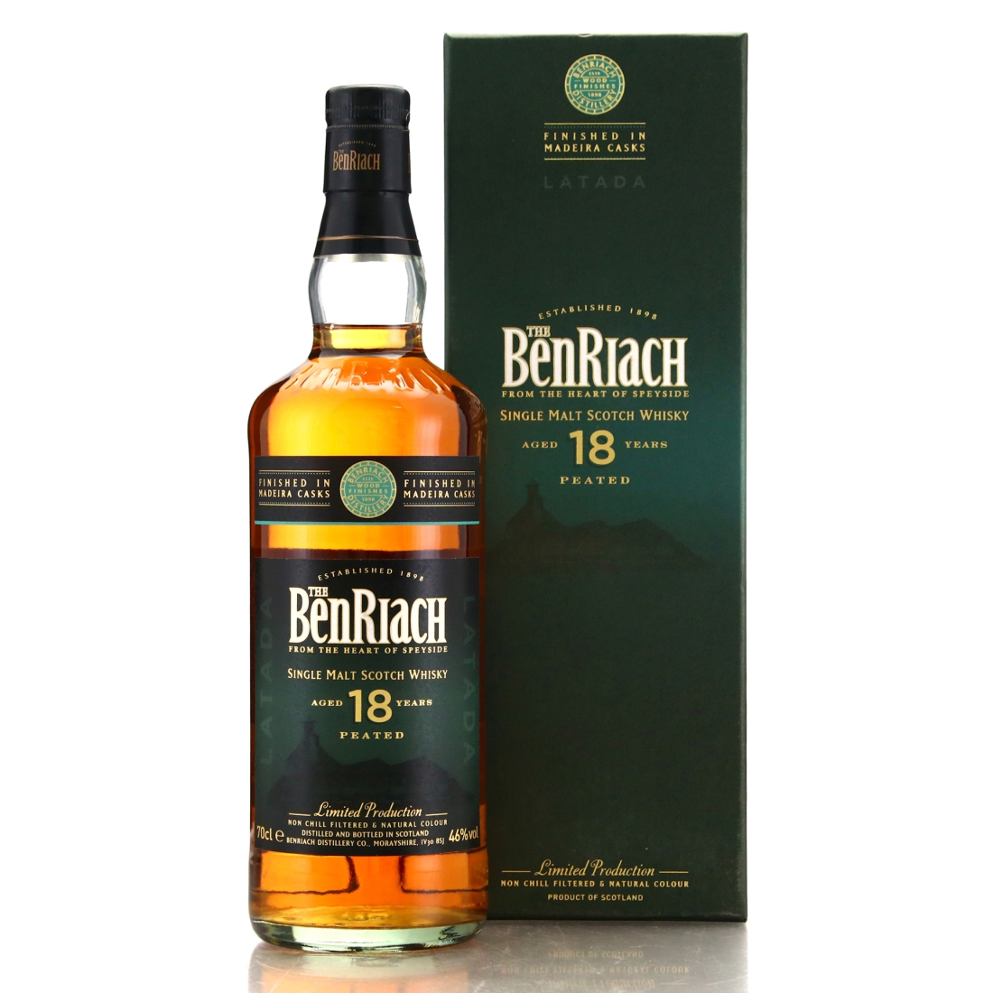 Benriach Latada 18 Year Old Peated Madeira Wood Finish