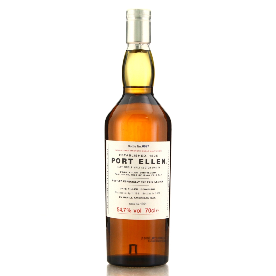 Port Ellen 1981 Single Cask #1301 / Feis Ile 2008