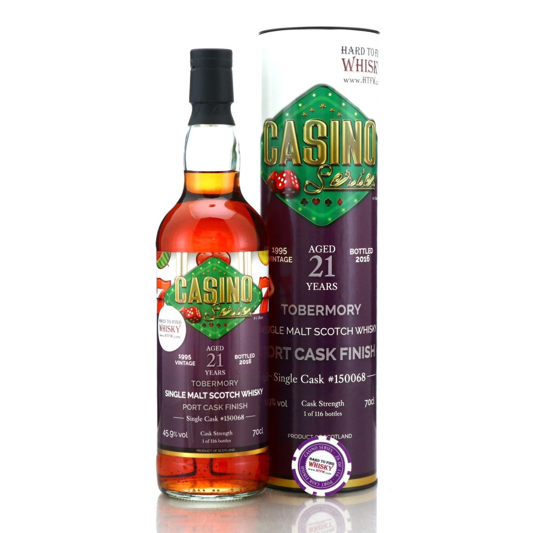 Tobermory 1995 HTFW Casino Series 21 Year Old / Port Cask Finish