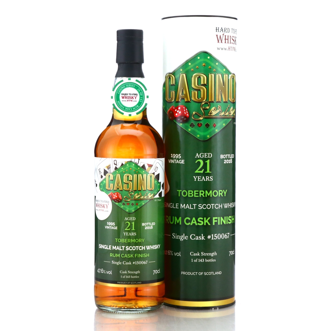 Tobermory 1995 HTFW Casino Series 21 Year Old / Rum Cask Finish