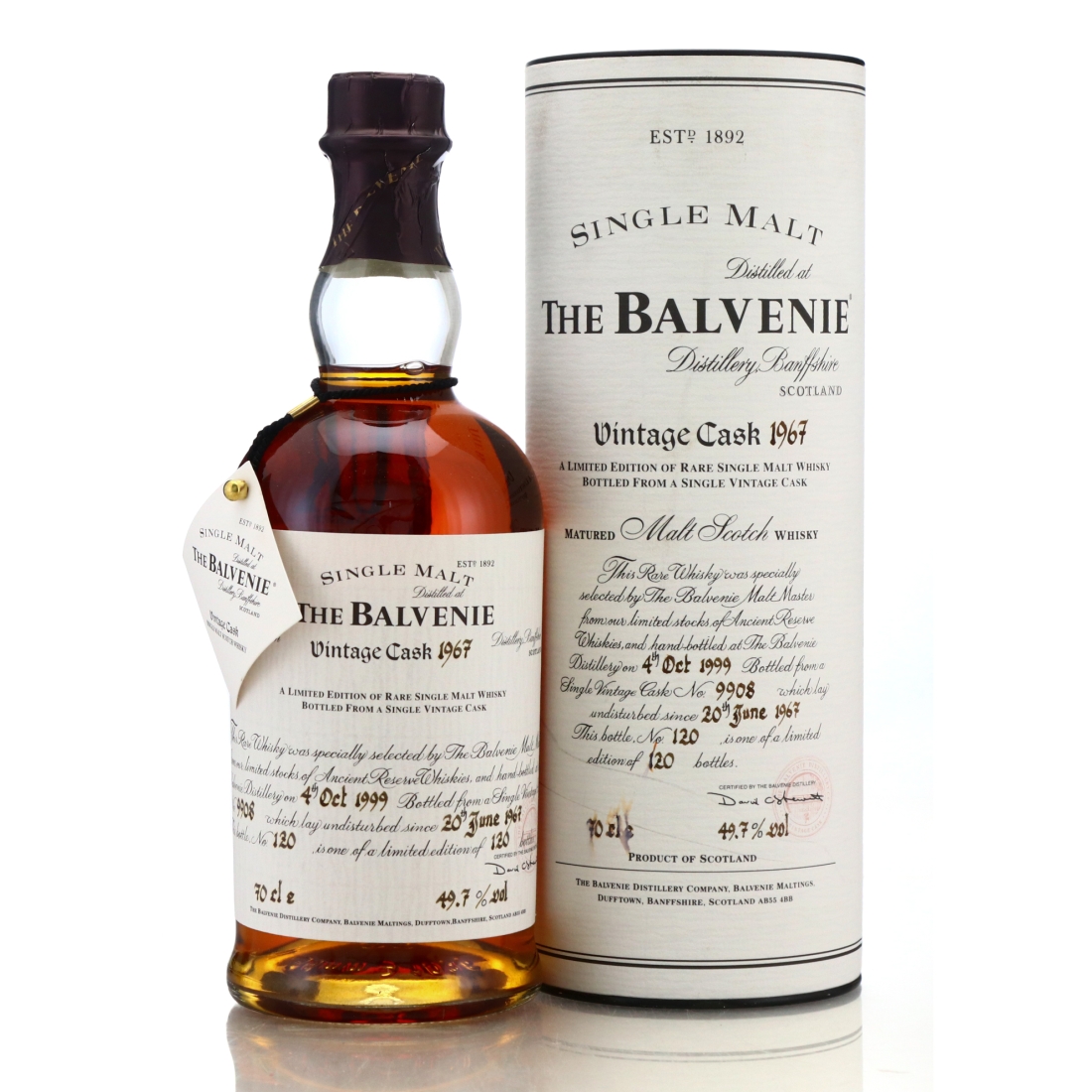 Balvenie 1967 Vintage Cask #9908