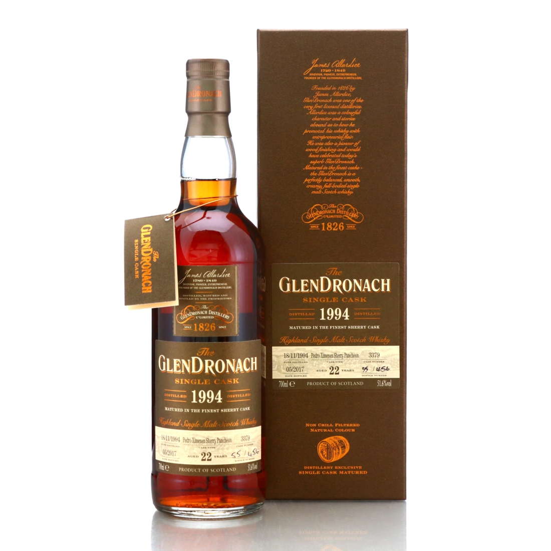 Glendronach 1994 Single PX Cask 22 Year Old #3379 / Batch 15