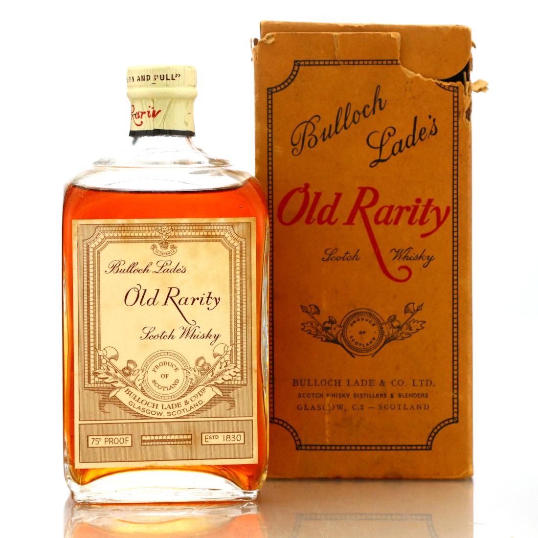 Bulloch Lade's Old Rarity early 1950s Whisky | Whisky Auctioneer