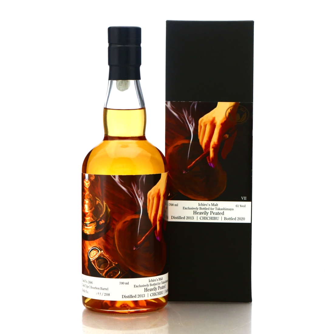 Chichibu 2013 Heavily Peated Single Bourbon Cask #2686 / Takashimaya