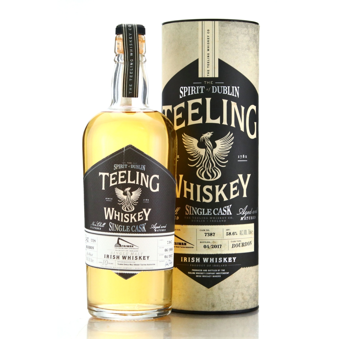 Teeling Whiskey 2006 Single Bourbon Cask 10 Year Old  #7387 / Taiwan