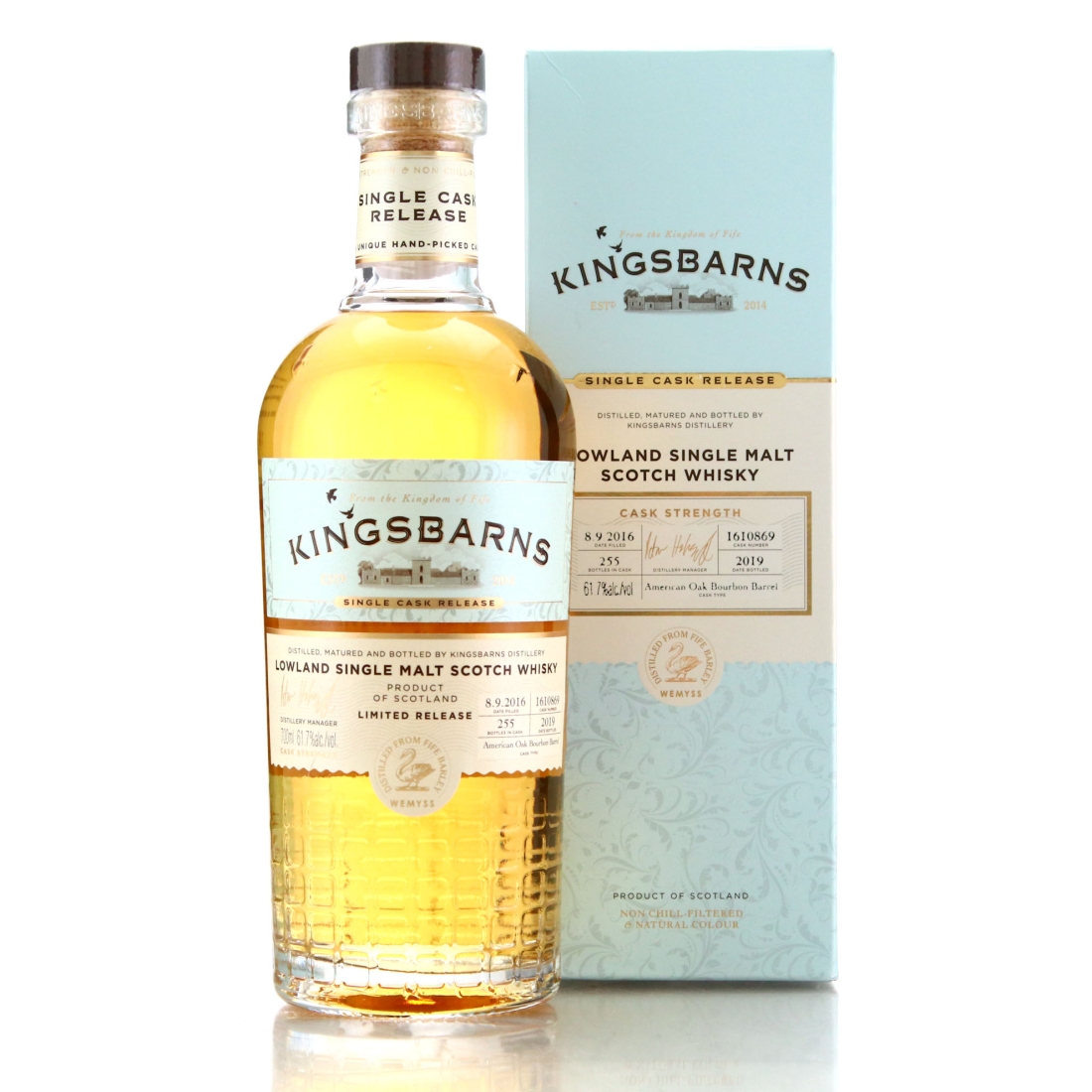 Kingsbarns 2016 Single Bourbon Cask #1610869