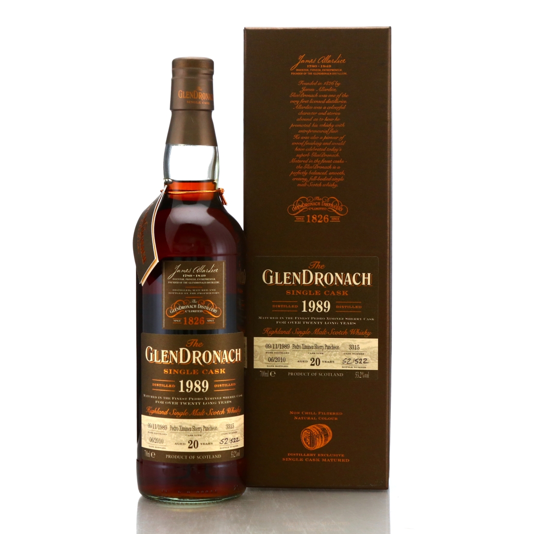 Glendronach 1989 Single PX Cask 20 Year Old #3315 / Batch 2