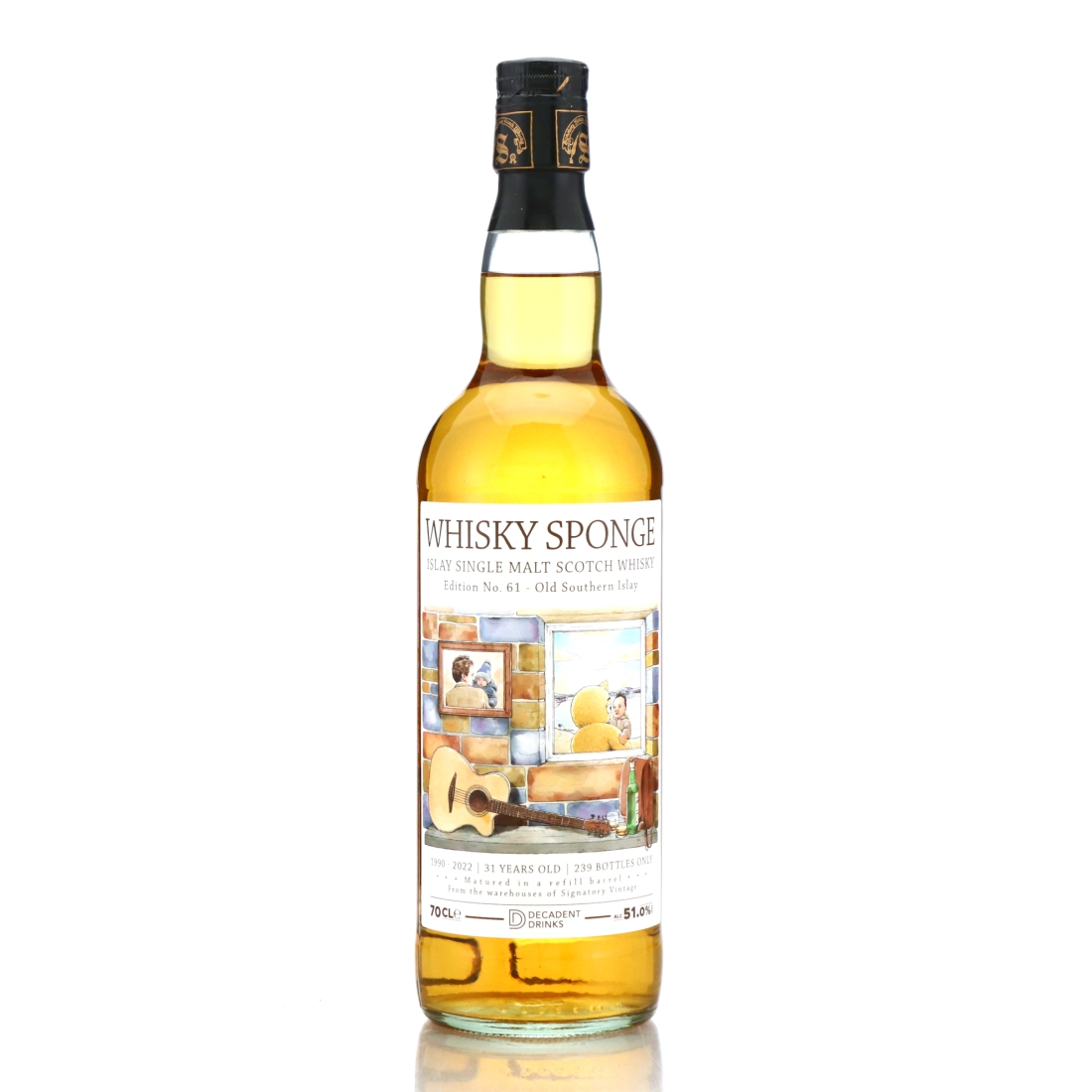 Islay Single Malt 1990 Whisky Sponge 31 Year Old Edition No.61