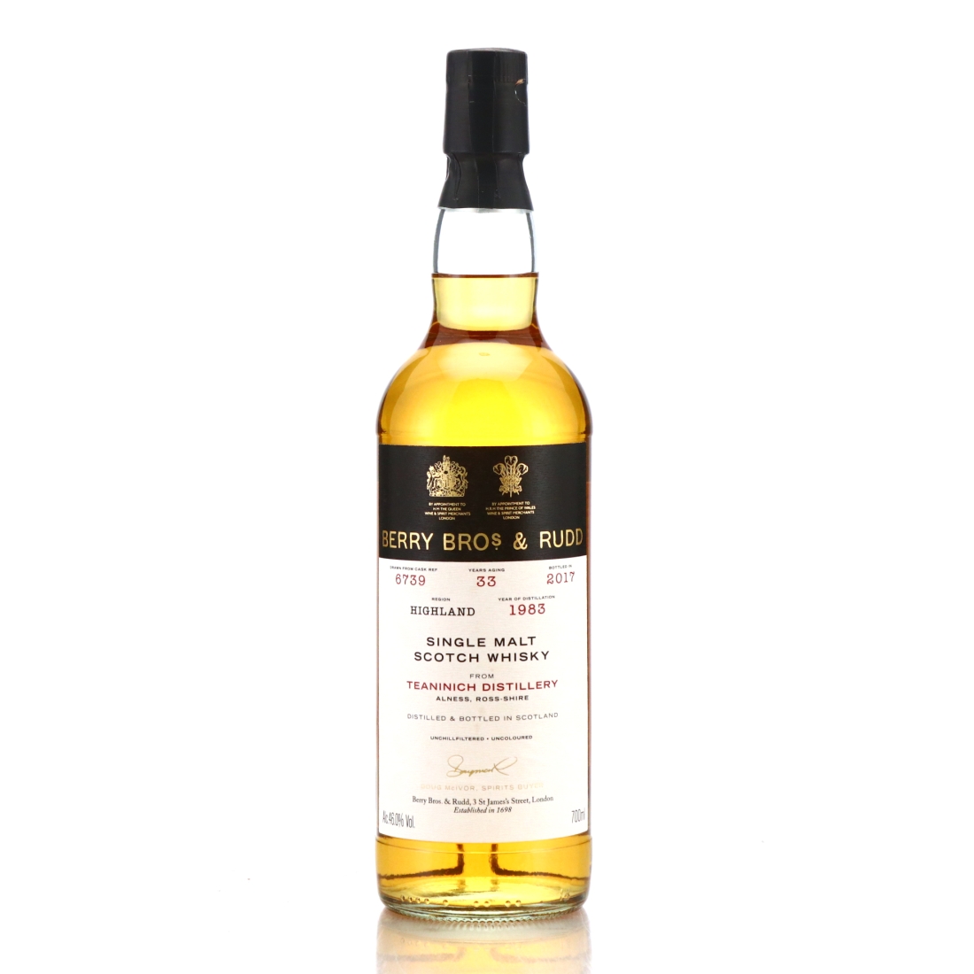 Teaninich 1983 Berry Brothers and Rudd 33 Year Old