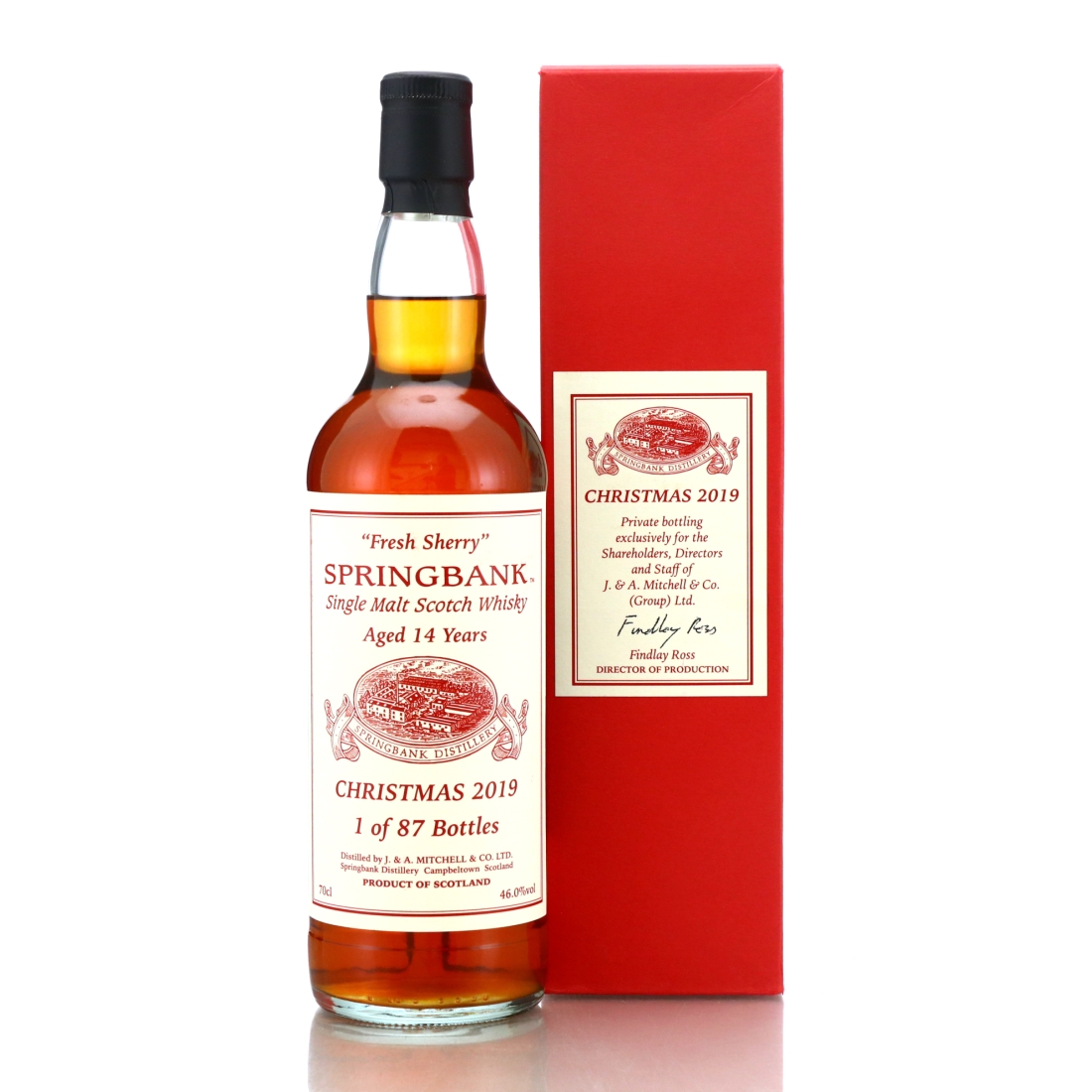 Springbank 14 Year Old Fresh Sherry Christmas 2019
