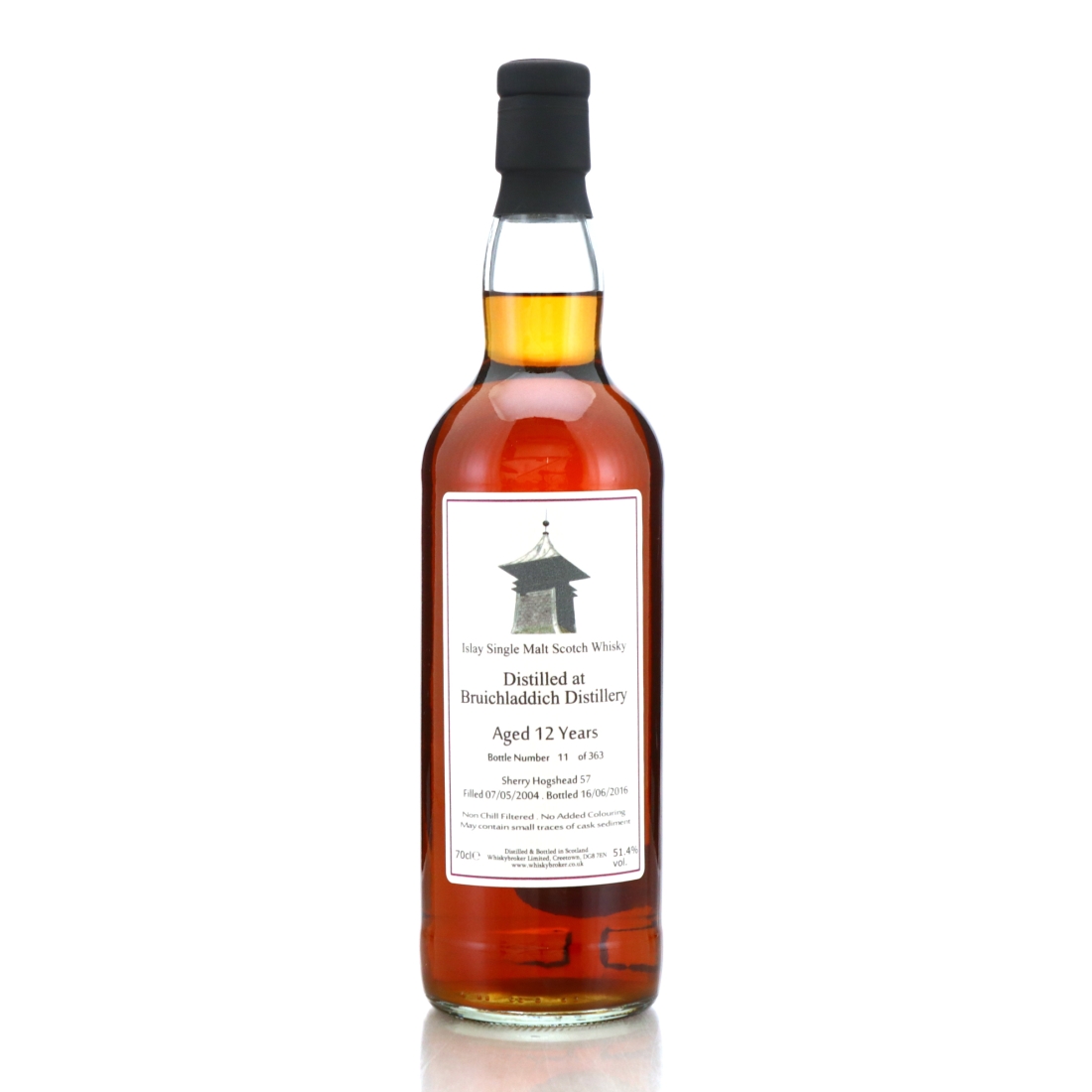 Bruichladdich 2004 Whisky Broker 12 Year Old