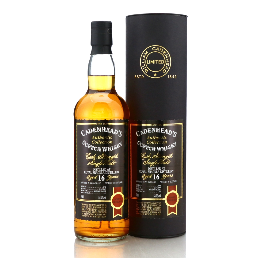 Royal Brackla 1992 Cadenhead's 16 Year Old