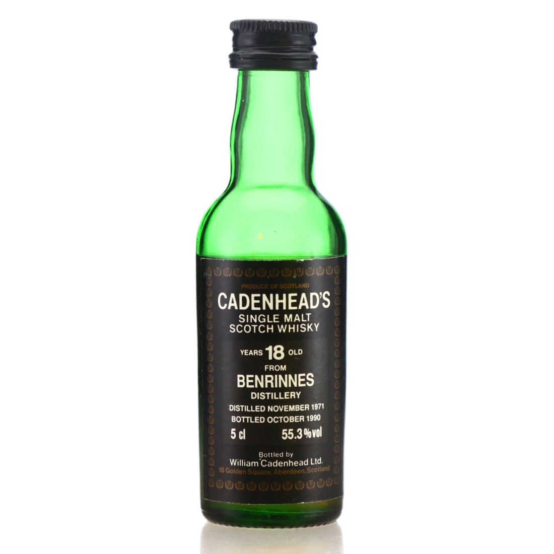 Benrinnes 1971 Cadenhead's 18 Year Old Miniature 