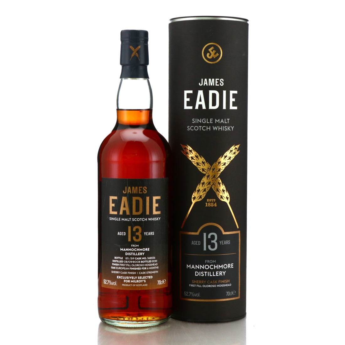 Mannochmore 2008 James Eadie 13 Year Old Sherry Finish