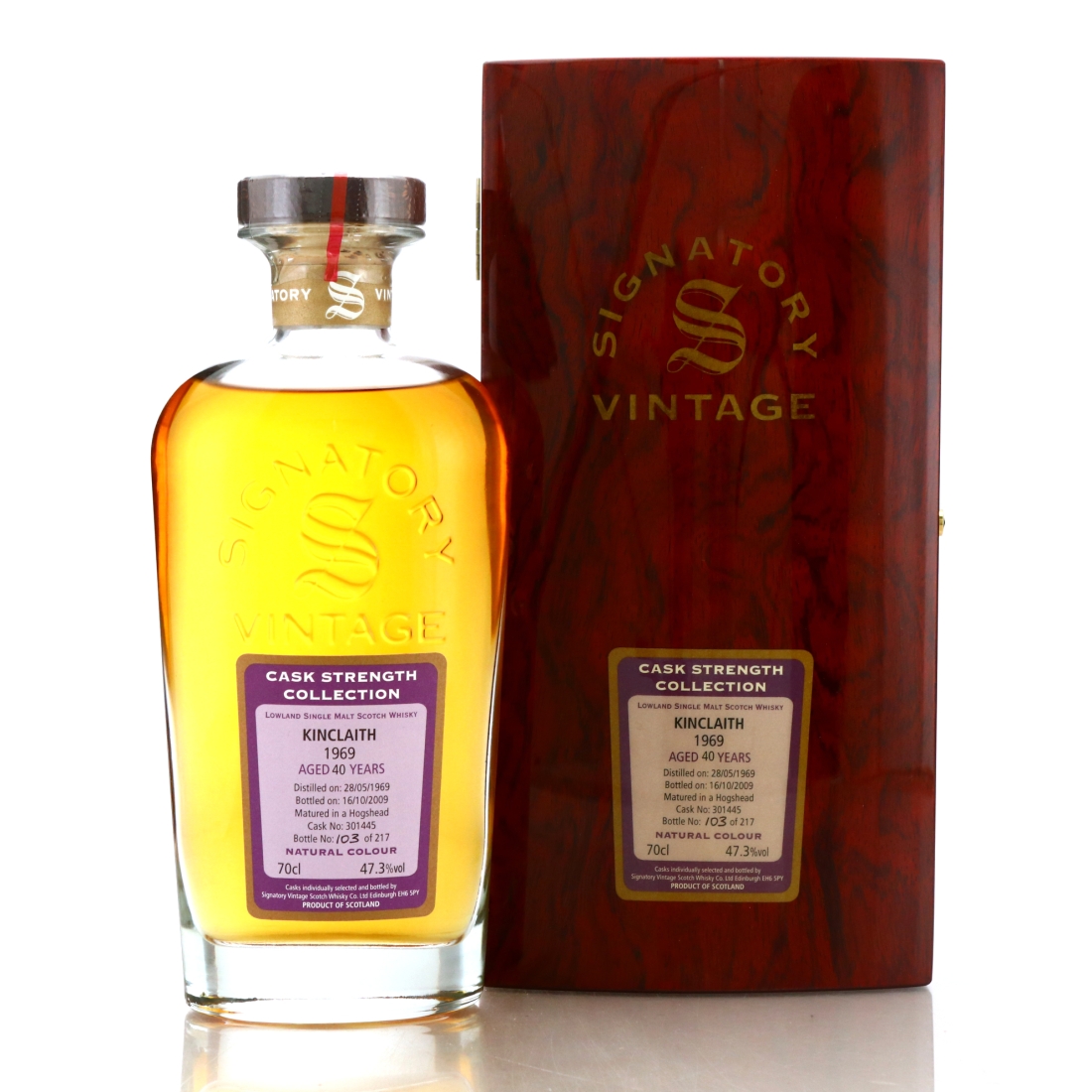 Kinclaith 1969 Signatory Vintage 40 Year Old Cask Strength