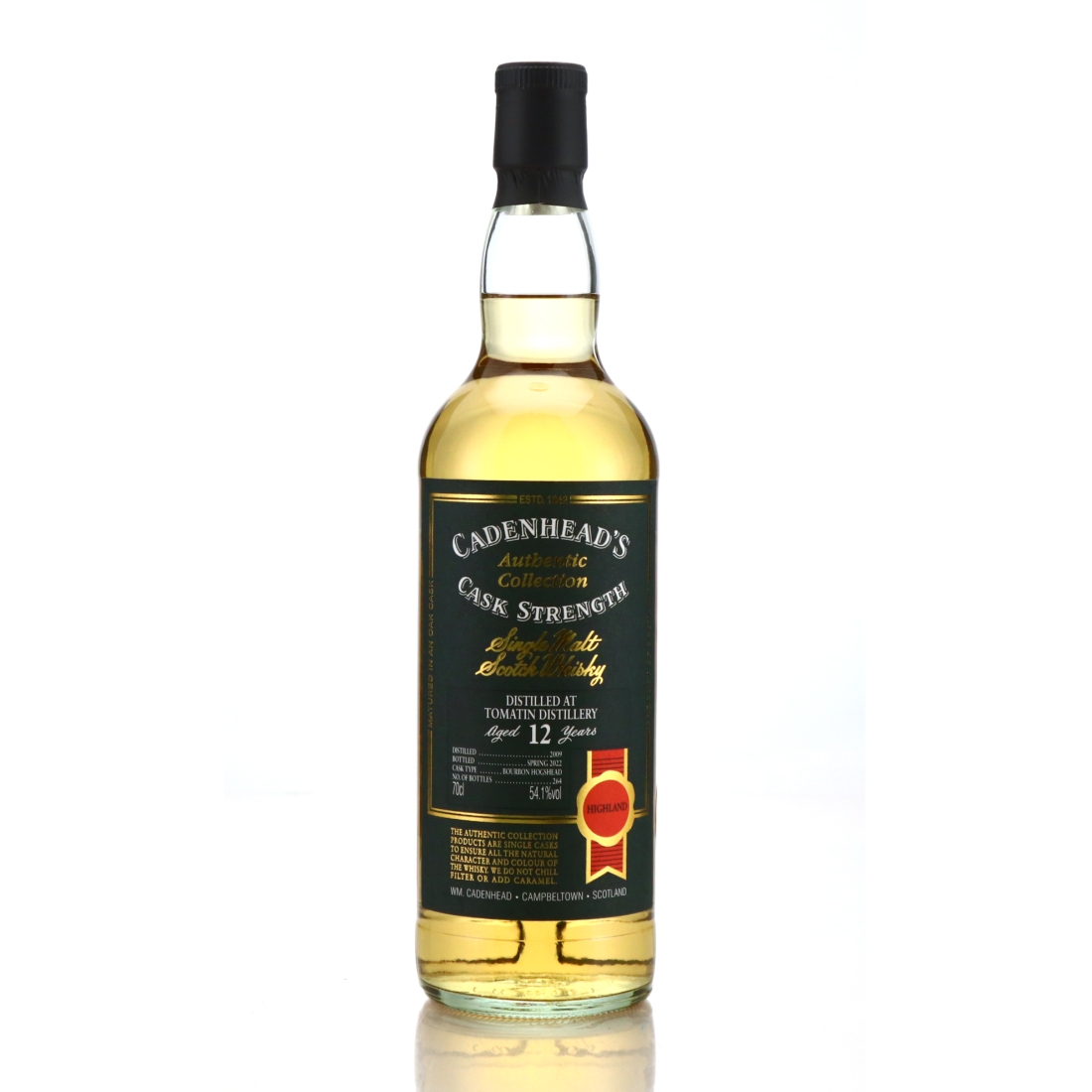 Tomatin 2009 Cadenhead's 12 Year Old