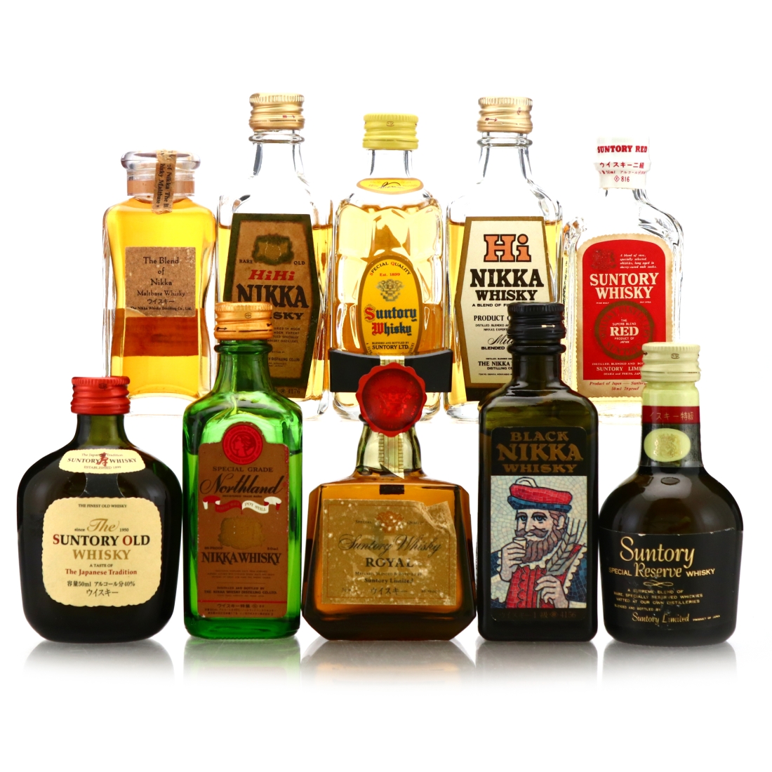 Japanese Whisky Miniature x 10