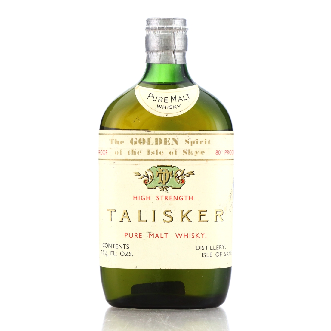 Talisker Pure Malt Distillers Agency 13 1/3 Fl Oz 1960s